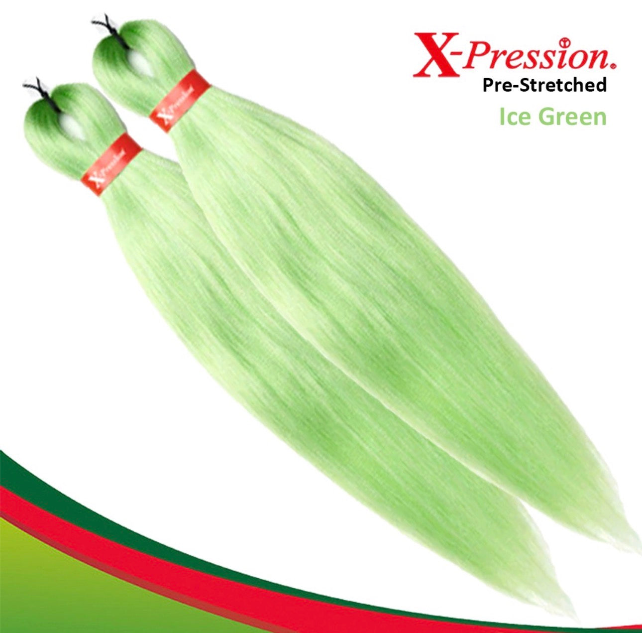 Xpression Pre-Stretched Ultra Braids - Ice Green