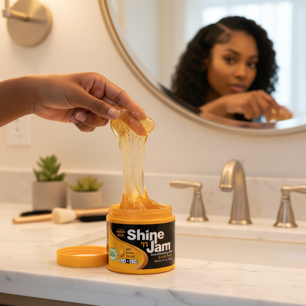 Shine & Jam Extra Hold Braiding Gel - 16oz