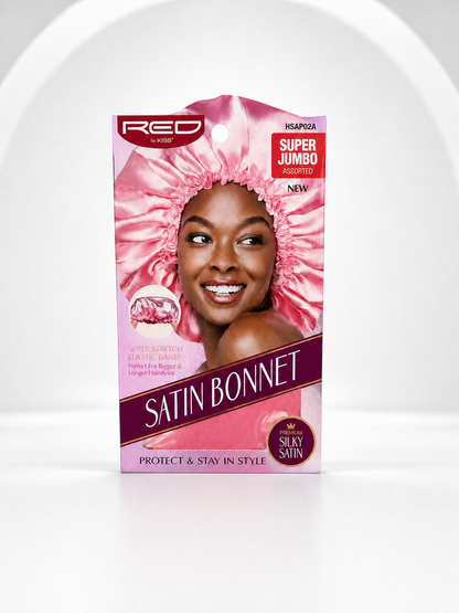 Stylish Satin Bonnet - Pink