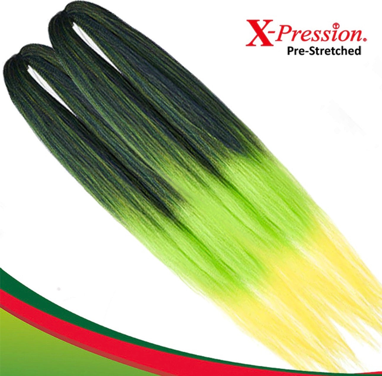 Xpression Pre-Stretched Ultra Braids - Green Mango