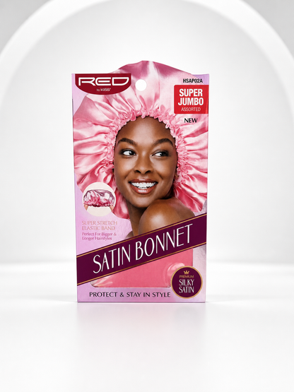 Stylish Satin Bonnet - Pink