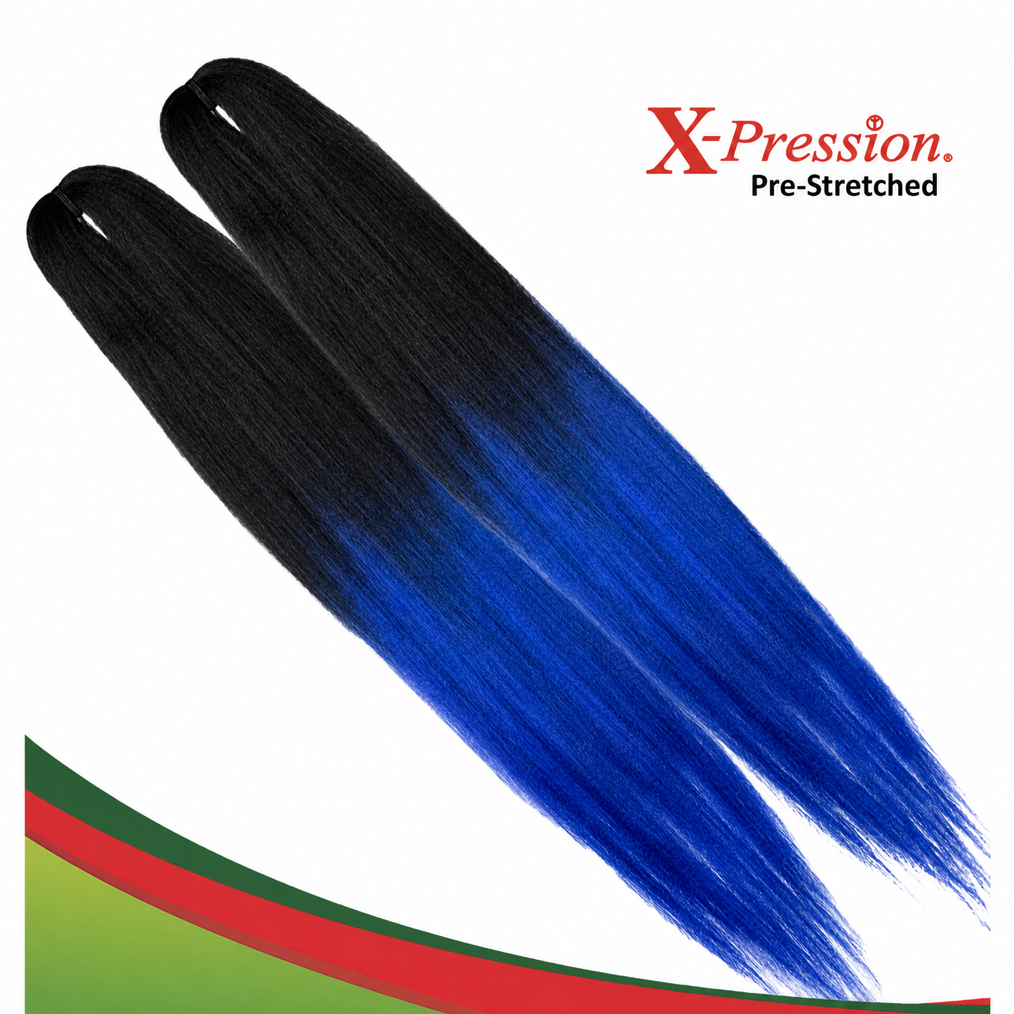 Xpression Pre-Stretched Ultra Braids - T1B/Blue