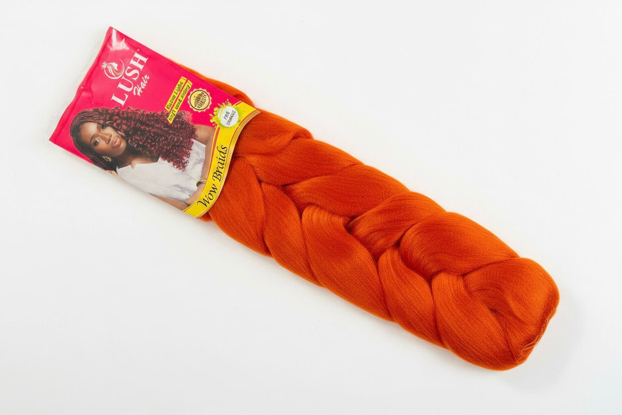 Lush Wow Braids; Fire Orange