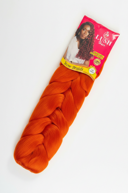 Lush Wow Braids; Fire Orange