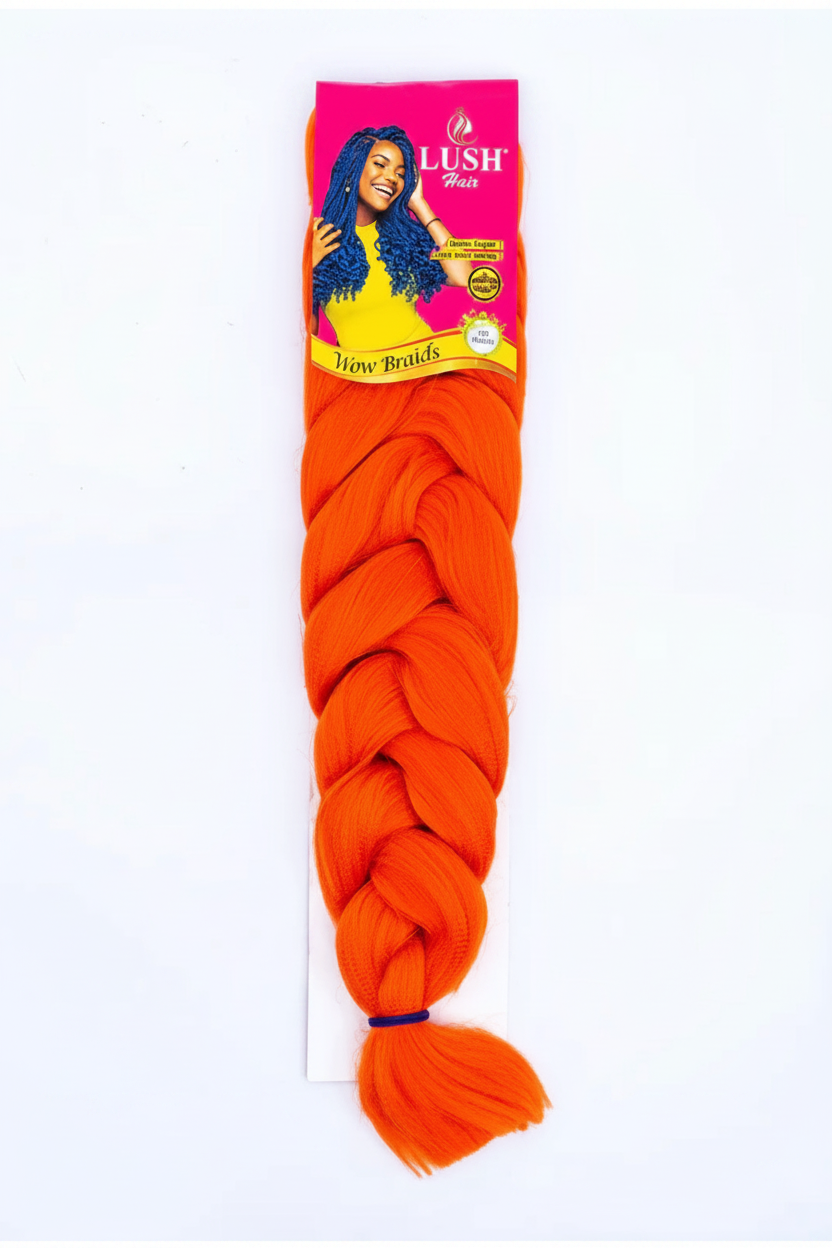 Lush Wow Braids; Fire Orange