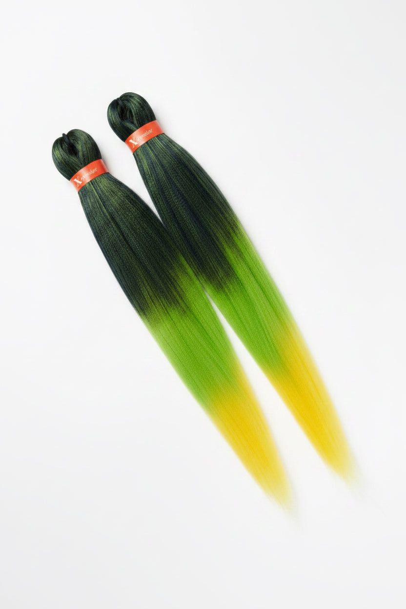 Xpression Pre-Stretched Ultra Braids - Green Mango