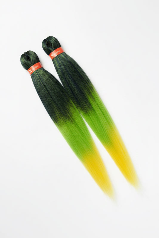 Xpression Pre-Stretched Ultra Braids - Green Mango