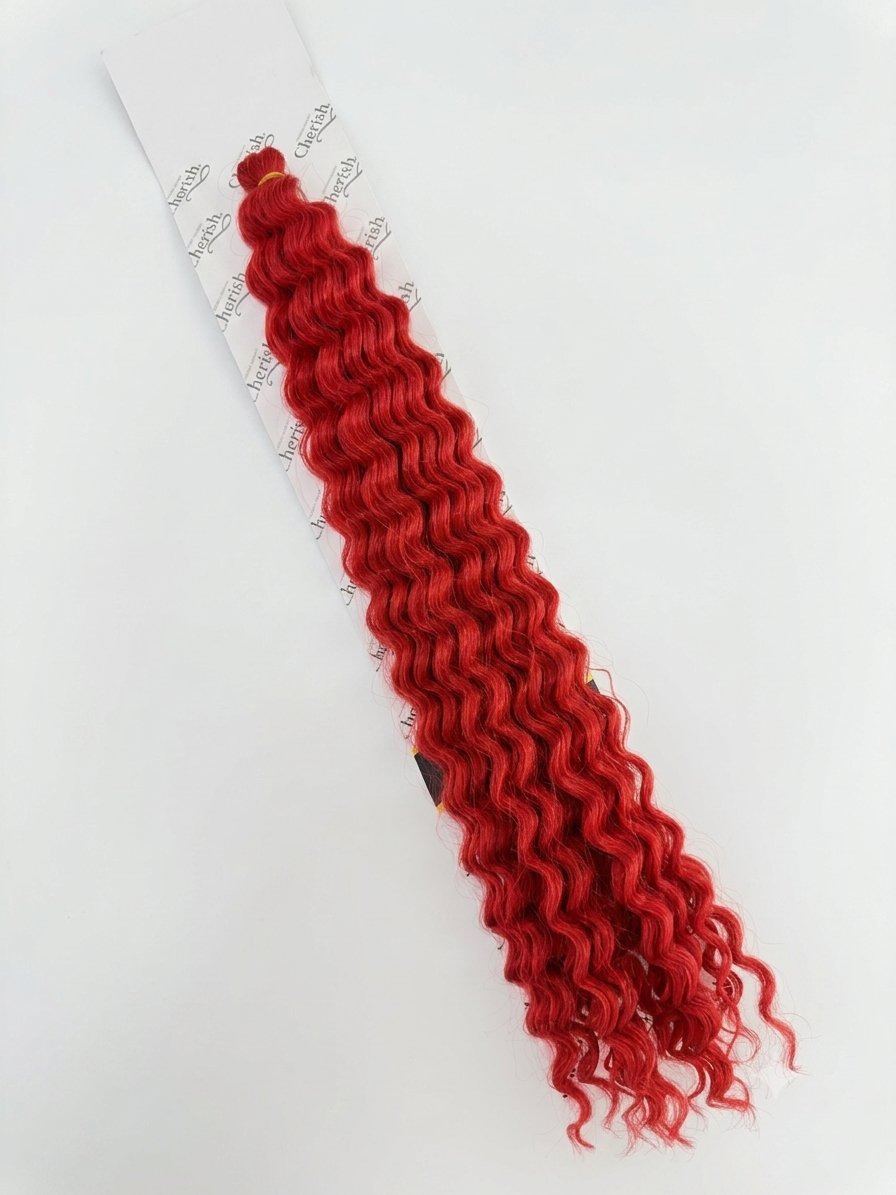 Deep Wave Crochet- RED